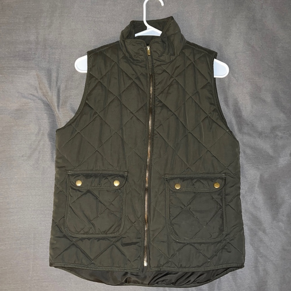 Green Quilted Vest